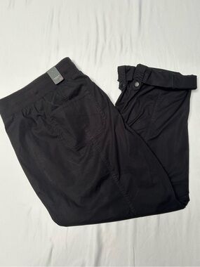 TORRID PULL-ON CONVERTIBLE POPLIN PANT, CARGO, BLACK, SIZE 18/20 2X, NWT